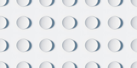 Seamless 3d ornament. Seamless textured tiles. Geometric pattern. 3d rendering