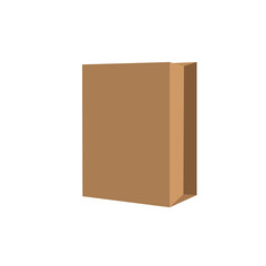 Craft paper bag or package illustration.