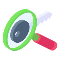 
Key under magnifying glass, keyword search  tool icon
