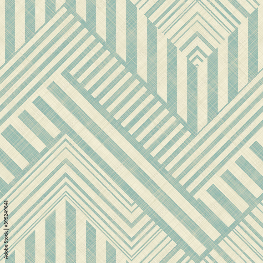 Poster Abstract seamless striped geometric pattern on texture background in retro colors. Creative vector pattern for ceramic tile, wallpaper, linoleum, textile, web page background.