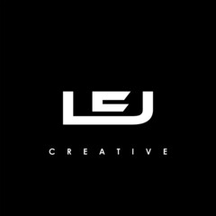 LEJ Letter Initial Logo Design Template Vector Illustration