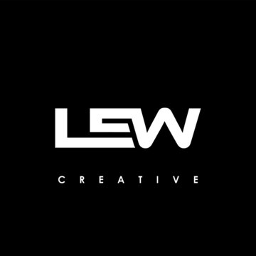 LEW Letter Initial Logo Design Template Vector Illustration