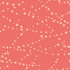 Irregular polka dots pattern circles seamless pattern for textiles, stationary or home decor projects