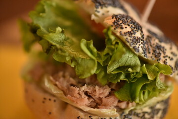 Gustoso panino ripieno alla trattoria Alla Fossetta