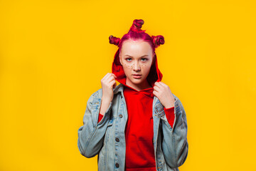 Being self confident and motivated teen girl