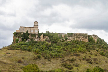 Fototapeta na wymiar Medieval town of Frias in Burgos province, Spain