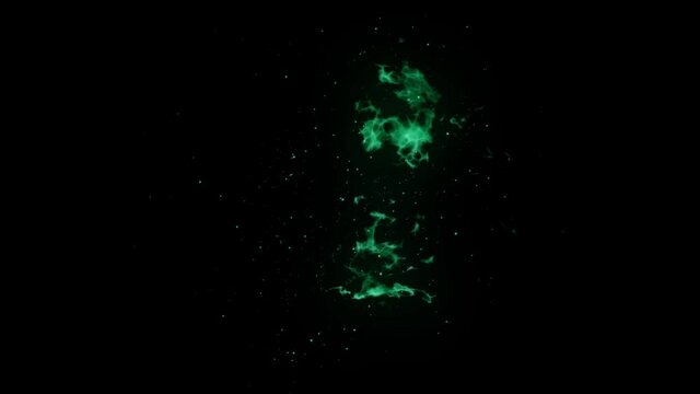 green explosion fire particle effect animation