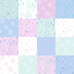 Colored tiles seamless pattern.