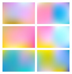 brilliant color gradient mesh blurred background