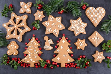 Gingerbread cookies.