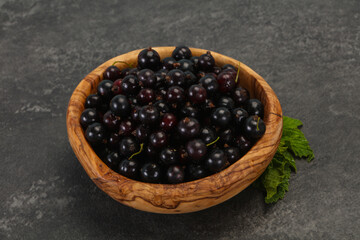 Fresh ripe sweet black currant