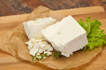 Greek traditional Feta soft cheese