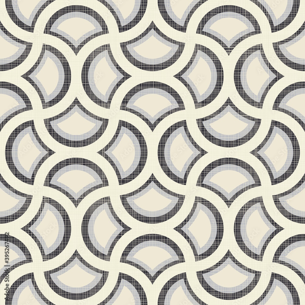 Aufkleber Abstract seamless pattern with wave stripes on texture background. Creative colorful geometric pattern can be used for ceramic tile, wallpaper, linoleum, textile, wrapping paper, web page background.