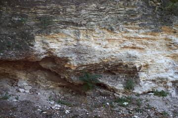 An aged rock wall background