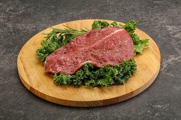 Raw beef steak for grill