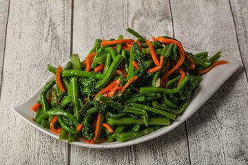 Pickled fern salad with korean carrots