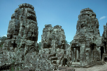 CAMBODIA SIEM REAP ANGKOR THOM BAYON TEMPLE