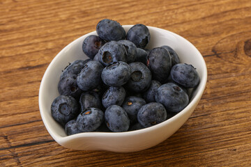 Ripe sweet tasty blueberries heap