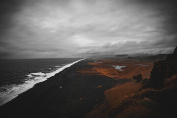 Landscape of Iceland Black Beach
