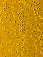 Yellow background with waterdrops