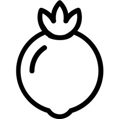 
Turnip Flat Vector Icon
