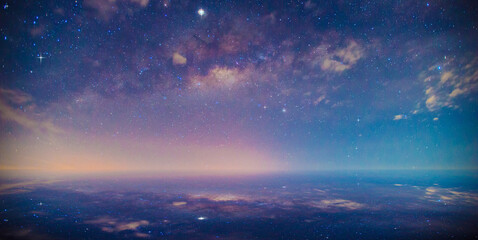 The Milky Way at the End of the World Blur shadow.