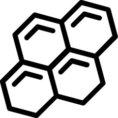 
Honeycomb Flat Vector Icon

