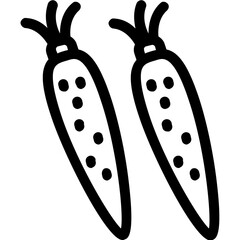 
Carrot Flat Vector Icon
