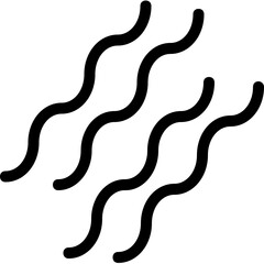 Fototapeta premium Noodles Flat Vector Icon 