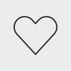 Heart icon isolated on background. Like symbol modern, simple, vector, icon for website design, mobile app, ui. Vector Illustration