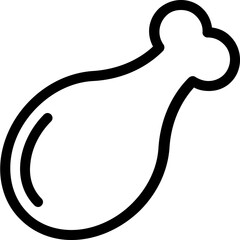 
Drumstick Flat Vector Icon
