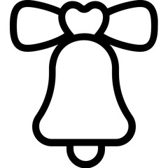 
church bell Vector Line Icon 
