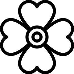 Obraz premium Flower Vector Line Icon 