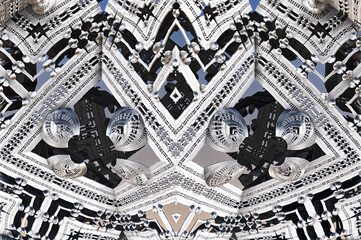 Fractal 3D background, abstract 3D illustration, element for design