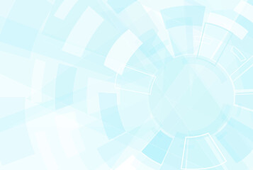 Abstract technology background. Elegant tech white blue texture background for tech design and backdrop. Creative circle and circuit technology solutions with gear. Abstract tech vector background