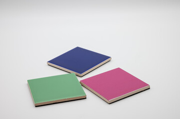 Fototapeta premium colored pad on a white background