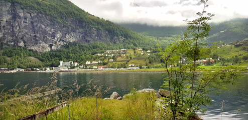 Geiranger im Geirangerfjord in Norwegen
