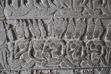 Ancient stone carving, Cambodia