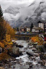 autumn landscape in the Alps
