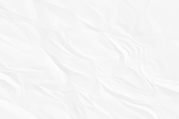 crumpled white paper background close up