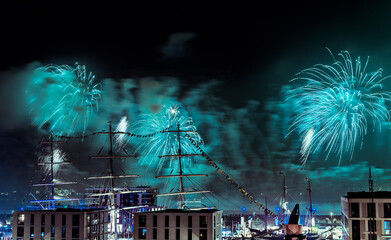Feuerwerk Sail 2015 Bremerhaven