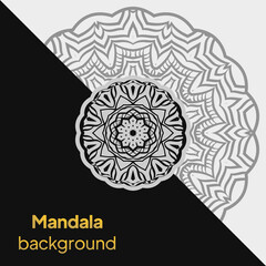 Abstarct Luxury Geometric Background with mandala elements Vector