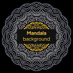 Colorful flower patterns. Stylized floral motif. Vector mandala design