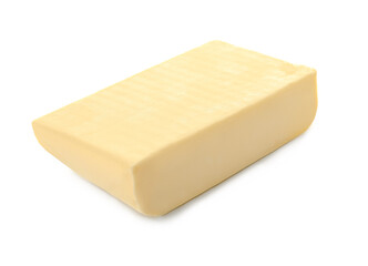 Tasty fresh butter on white background