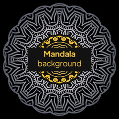 Fototapeta premium decorative background with an elegant mandala design. vector illustration