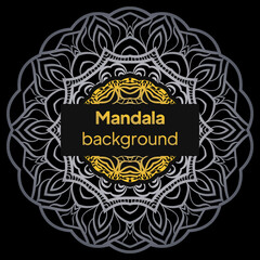 luxury ornamental mandala design background. Vector illustration