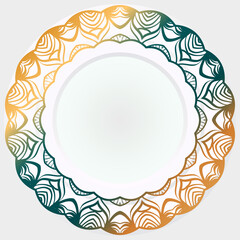 Abstract design elements rosette. Vector illustration