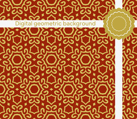 geometric pattern. Simple vector illustration with harmonious blend of retro and modern styles.