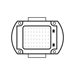 bright LEDs. luminescent warm cold emitted light. economical eco-friendly energy-saving light source. the lights of the matrix electronics