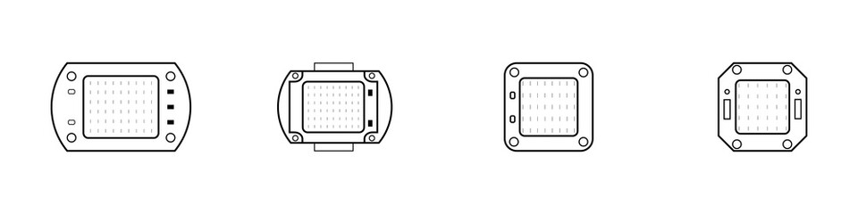 bright LEDs. luminescent warm cold emitted light. economical eco-friendly energy-saving light source. the lights of the matrix electronics